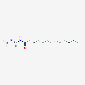 molecular formula C14H29N3O B14433881 N-[(E)-hydrazinylidenemethyl]tridecanamide 