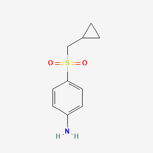 molecular formula C10H13NO2S B1443389 4-Cyclopropylmethanesulfonylaniline CAS No. 1250563-32-6