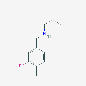 molecular formula C12H18FN B1443390 [(3-Fluoro-4-methylphenyl)methyl](2-methylpropyl)amine CAS No. 1184149-72-1