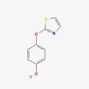 molecular formula C9H7NO2S B1443393 4-(1,3-Thiazol-2-yloxy)phenol CAS No. 1178500-32-7