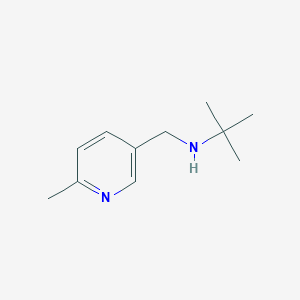 molecular formula C11H18N2 B1443396 tert-Butyl[(6-methylpyridin-3-yl)methyl]amine CAS No. 1184003-41-5