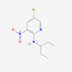 5-bromo-N-(1-ethylpropyl)-3-nitro-2-pyridinamine