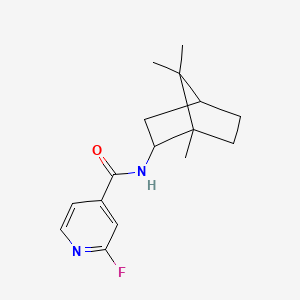 2-fluoro-N-{1,7,7-trimethylbicyclo[2.2.1]heptan-2-yl}pyridine-4-carboxamide