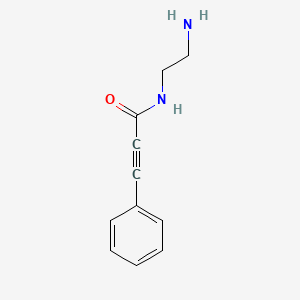 molecular formula C11H12N2O B14434076 N-(2-Aminoethyl)-3-phenylprop-2-ynamide CAS No. 77663-60-6