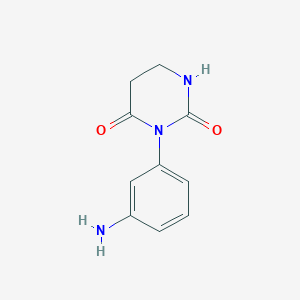 molecular formula C10H11N3O2 B1443408 3-(3-Aminophenyl)dihydropyrimidine-2,4(1H,3H)-dione CAS No. 1182902-09-5
