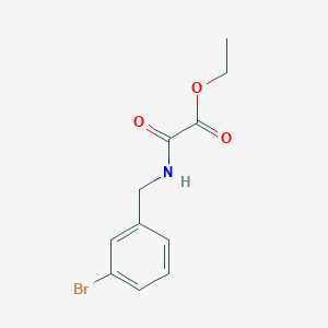 molecular formula C11H12BrNO3 B1443409 Acetic acid, 2-[[(3-bromophenyl)methyl]amino]-2-oxo-, ethyl ester CAS No. 1190223-12-1