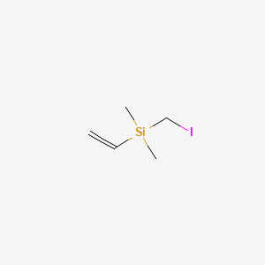 molecular formula C5H11ISi B14434132 Silane, ethenyl(iodomethyl)dimethyl- CAS No. 74793-14-9