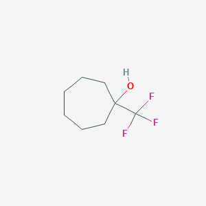 molecular formula C8H13F3O B1443415 1-(Trifluoromethyl)cycloheptanol CAS No. 1248683-84-2