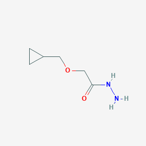molecular formula C6H12N2O2 B1443416 Cyclopropylmethoxy-acetic acid hydrazide CAS No. 1339053-45-0