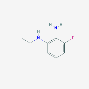 molecular formula C9H13FN2 B1443418 3-fluoro-1-N-(propan-2-yl)benzene-1,2-diamine CAS No. 1033010-33-1