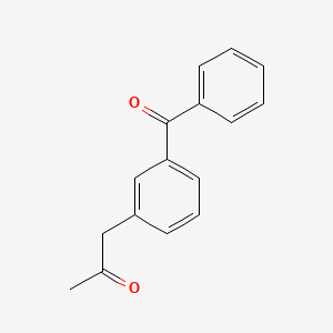 molecular formula C16H14O2 B14434188 1-(3-Benzoylphenyl)propan-2-one CAS No. 79868-86-3