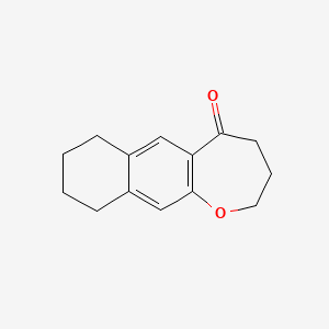 molecular formula C14H16O2 B1443421 2H,3H,4H,5H,7H,8H,9H,10H-naphtho[2,3-b]oxepin-5-one CAS No. 206436-00-2