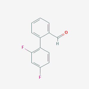 molecular formula C13H8F2O B1443423 2-(2,4-二氟苯基)苯甲醛 CAS No. 1183323-64-9
