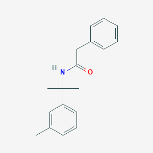 molecular formula C18H21NO B14434277 N-[2-(3-Methylphenyl)propan-2-yl]-2-phenylacetamide CAS No. 79998-22-4