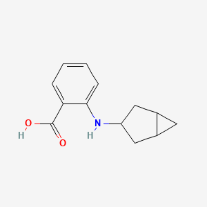 molecular formula C13H15NO2 B14434325 N-Bicyclo(3.1.0)hex-3-yl-anthranilic acid CAS No. 79531-64-9
