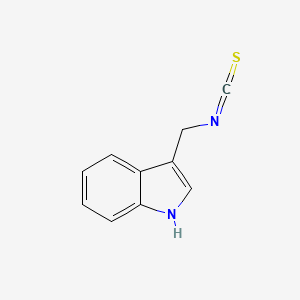 molecular formula C10H8N2S B14434332 3-(Isothiocyanatomethyl)-1H-indole CAS No. 77012-75-0