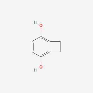molecular formula C8H8O2 B14434333 Bicyclo[4.2.0]octa-1,3,5-triene-2,5-diol CAS No. 77627-60-2