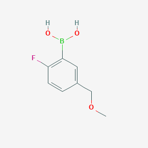 molecular formula C8H10BFO3 B1443435 (2-Fluoro-5-(methoxymethyl)phenyl)boronic acid CAS No. 1333407-14-9