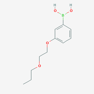 molecular formula C11H17BO4 B1443437 [3-(2-丙氧基乙氧基)苯基]硼酸 CAS No. 279262-49-6