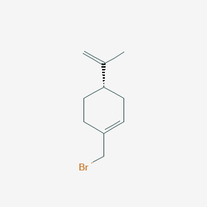 molecular formula C10H15Br B14434387 Cyclohexene, 1-(bromomethyl)-4-(1-methylethenyl)-, (S)- CAS No. 83059-12-5