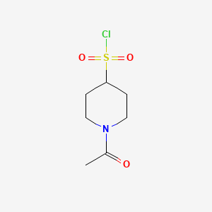 molecular formula C7H12ClNO3S B1443439 1-Acetylpiperidine-4-sulfonyl chloride CAS No. 1155374-90-5