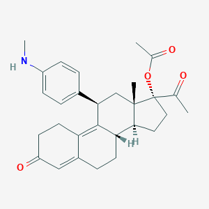 molecular formula C29H35NO4 B144344 N-Desmethyl ulipristal acetate CAS No. 159681-66-0