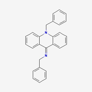 molecular formula C27H22N2 B14434437 N,10-Dibenzylacridin-9(10H)-imine CAS No. 74064-25-8
