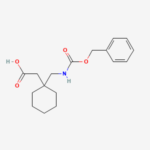 molecular formula C17H23NO4 B1443444 2-[1-({[(Benzyloxy)carbonyl]amino}methyl)cyclohexyl]acetic acid CAS No. 1083246-73-4