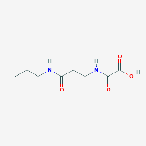 {[2-(Propylcarbamoyl)ethyl]carbamoyl}formic acid