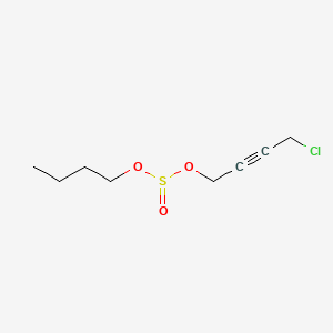 molecular formula C8H13ClO3S B14434452 Sulfurous acid, butyl 4-chloro-2-butynyl ester CAS No. 74039-48-8