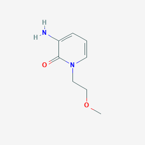 molecular formula C8H12N2O2 B1443446 3-Amino-1-(2-methoxyethyl)pyridin-2(1H)-one CAS No. 1249057-53-1