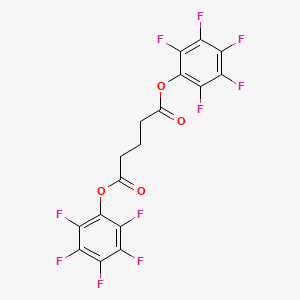 molecular formula C17H6F10O4 B14434553 Bis(pentafluorophenyl) pentanedioate CAS No. 77386-64-2