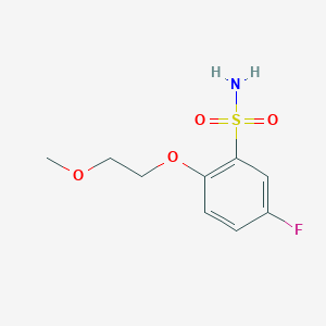 5-Fluoro-2-(2-methoxyethoxy)benzene-1-sulfonamide