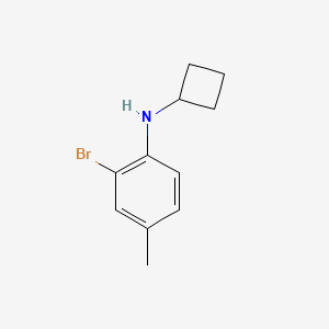 molecular formula C11H14BrN B1443459 2-bromo-N-cyclobutyl-4-methylaniline CAS No. 1247907-94-3