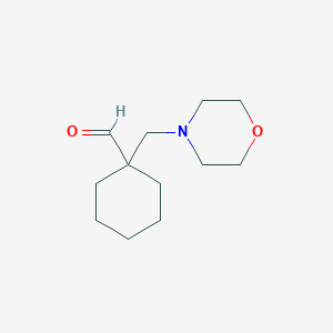 1-(Morpholin-4-ylmethyl)cyclohexane-1-carbaldehyde