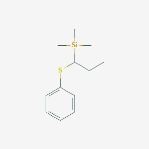 molecular formula C12H20SSi B14434653 Trimethyl[1-(phenylsulfanyl)propyl]silane CAS No. 76200-34-5