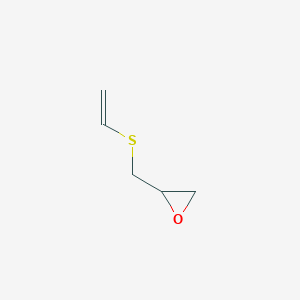 molecular formula C5H8OS B14434683 2-[(Ethenylsulfanyl)methyl]oxirane CAS No. 74389-02-9
