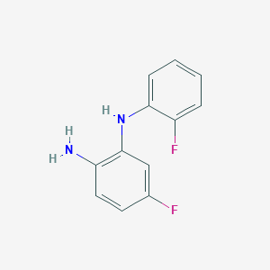 molecular formula C12H10F2N2 B1443473 5-fluoro-N1-(2-fluorophenyl)benzene-1,2-diamine CAS No. 1247120-24-6