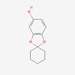 molecular formula C12H14O3 B14434831 Spiro[1,3-benzodioxole-2,1'-cyclohexan]-5-ol CAS No. 75080-55-6
