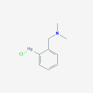 molecular formula C9H12ClHgN B14434837 Chloro{2-[(dimethylamino)methyl]phenyl}mercury CAS No. 79411-76-0
