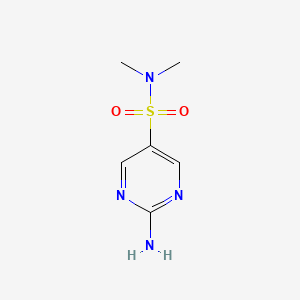 molecular formula C6H10N4O2S B1443486 2-amino-N,N-dimethylpyrimidine-5-sulfonamide CAS No. 89599-20-2