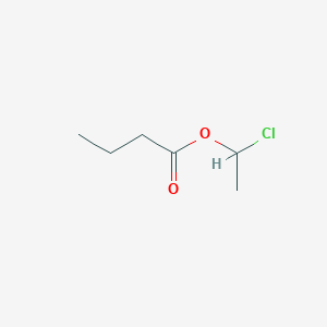 molecular formula C6H11ClO2 B14434863 1-Chloroethyl butanoate CAS No. 80195-91-1
