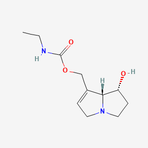 molecular formula C11H18N2O3 B14434882 Retronecine 9-(N-ethylcarbamate) CAS No. 78472-04-5