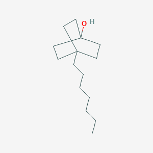 molecular formula C15H28O B14434914 Bicyclo[2.2.2]octan-1-ol, 4-heptyl- CAS No. 76921-51-2