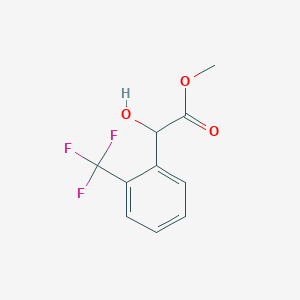 molecular formula C10H9F3O3 B1443493 Methyl 2-hydroxy-2-[2-(trifluoromethyl)phenyl]acetate CAS No. 1250424-06-6