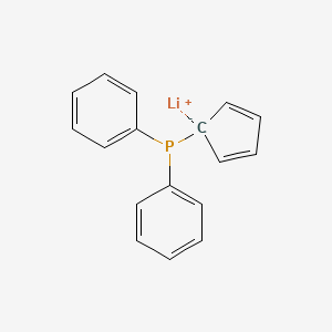 molecular formula C17H14LiP B14434953 Lithium, [1-(diphenylphosphino)-2,4-cyclopentadien-1-yl]- CAS No. 83272-80-4