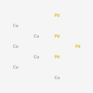 molecular formula Cu6Pd4 B14434964 Copper--palladium (3/2) CAS No. 78402-97-8