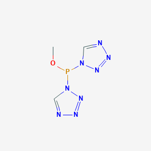 molecular formula C3H5N8OP B14434984 Methyl bis[(1H-tetrazol-1-yl)]phosphinite CAS No. 78272-33-0