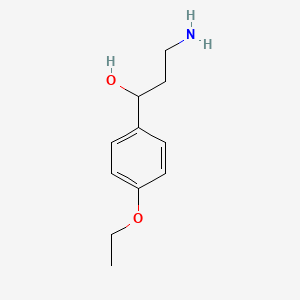 molecular formula C11H17NO2 B1443499 3-Amino-1-(4-ethoxyphenyl)propan-1-ol CAS No. 1216037-26-1