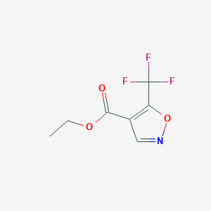 molecular formula C7H6F3NO3 B1443500 Ethyl 5-(trifluoromethyl)isoxazole-4-carboxylate CAS No. 1341552-49-5